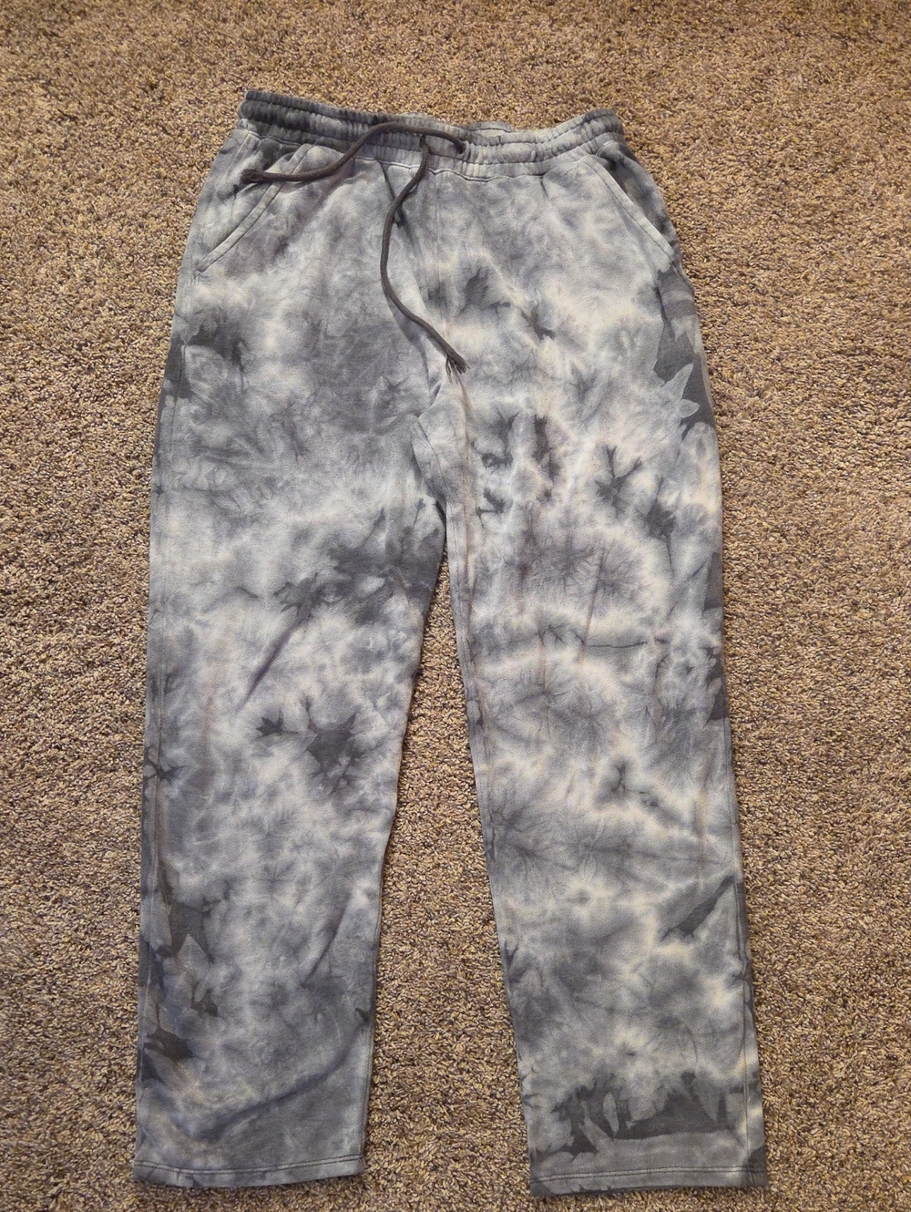 Aeropostale Gray Tie-Dye Joggers